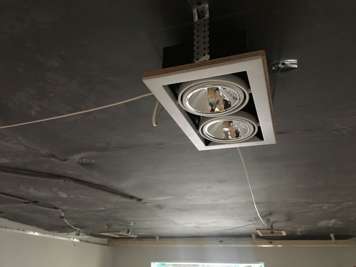 Закладные под светильники для натяжных потолков прямоугольные