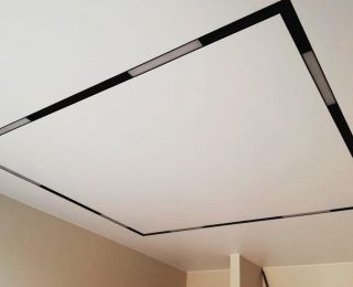 Натяжные потолки с трековым освещением