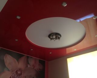 Многоуровневые натяжные потолки