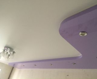 Многоуровневые натяжные потолки