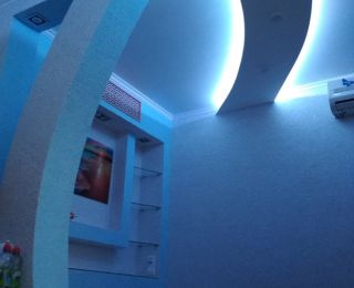 Многоуровневые натяжные потолки