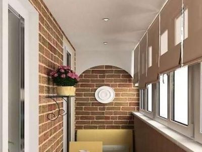 Варианты дизайна натяжных потолков на балконе