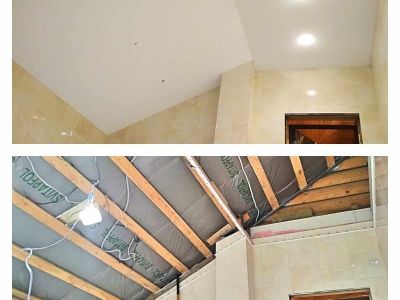 Натяжной или реечный потолок в ванную?